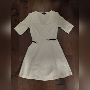 Dynamite White Dress with Belt